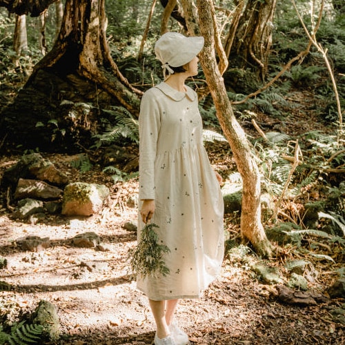 ゴッチャワルロング秋ワンピース