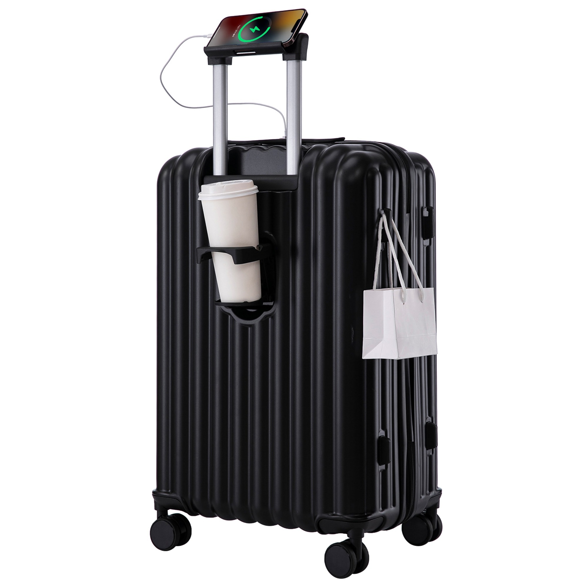 【国内出荷】スーツケース キャリーバッグ キャリーケース Sサイズ 小型 超軽量 ファスナー式 TSAロック搭載 フック機能付き 360度回転 旅行 おしゃれ 人気色-17 5,429円