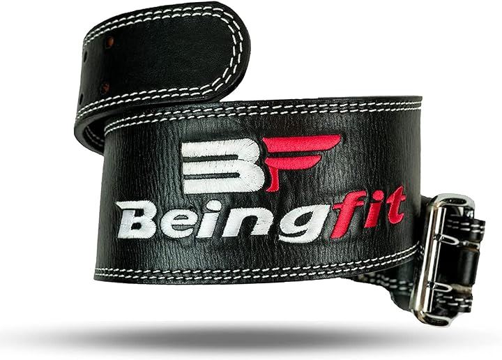 Beingfit トレーニングベルト リフティングベルト L 黒(黒, L)