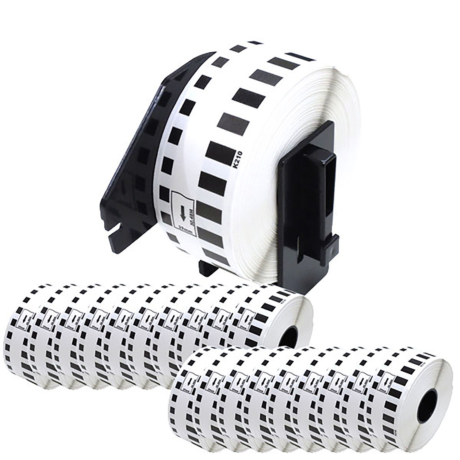 ブラザー用 ピータッチ DKテープ (感熱紙) DK-2210 互換品 長尺紙テープ 白 29mm×30.48m 20個セット+ホルダー1個