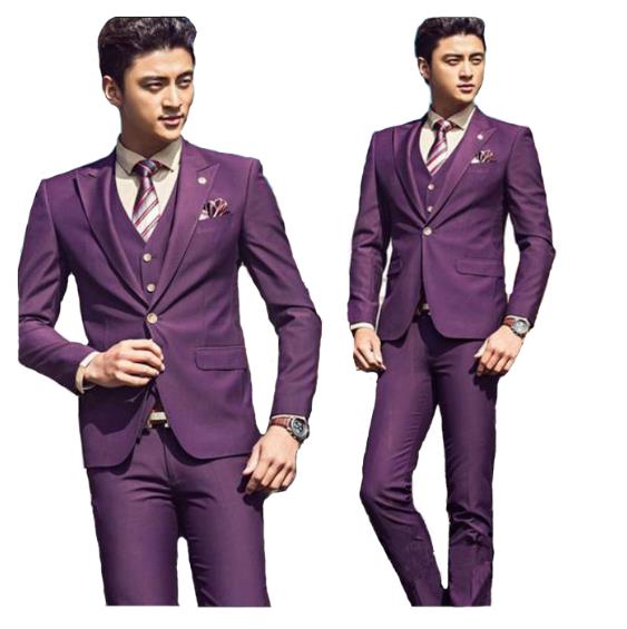 大人気新品 メンズファッション 紳士スーツセットメンズスーツ 3点セット スリムスーツビジネススーツ