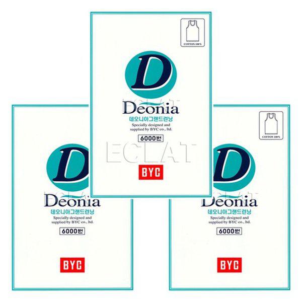 데오니아 그랜드 남성 민소매 런닝 3종 세트 BYI7006