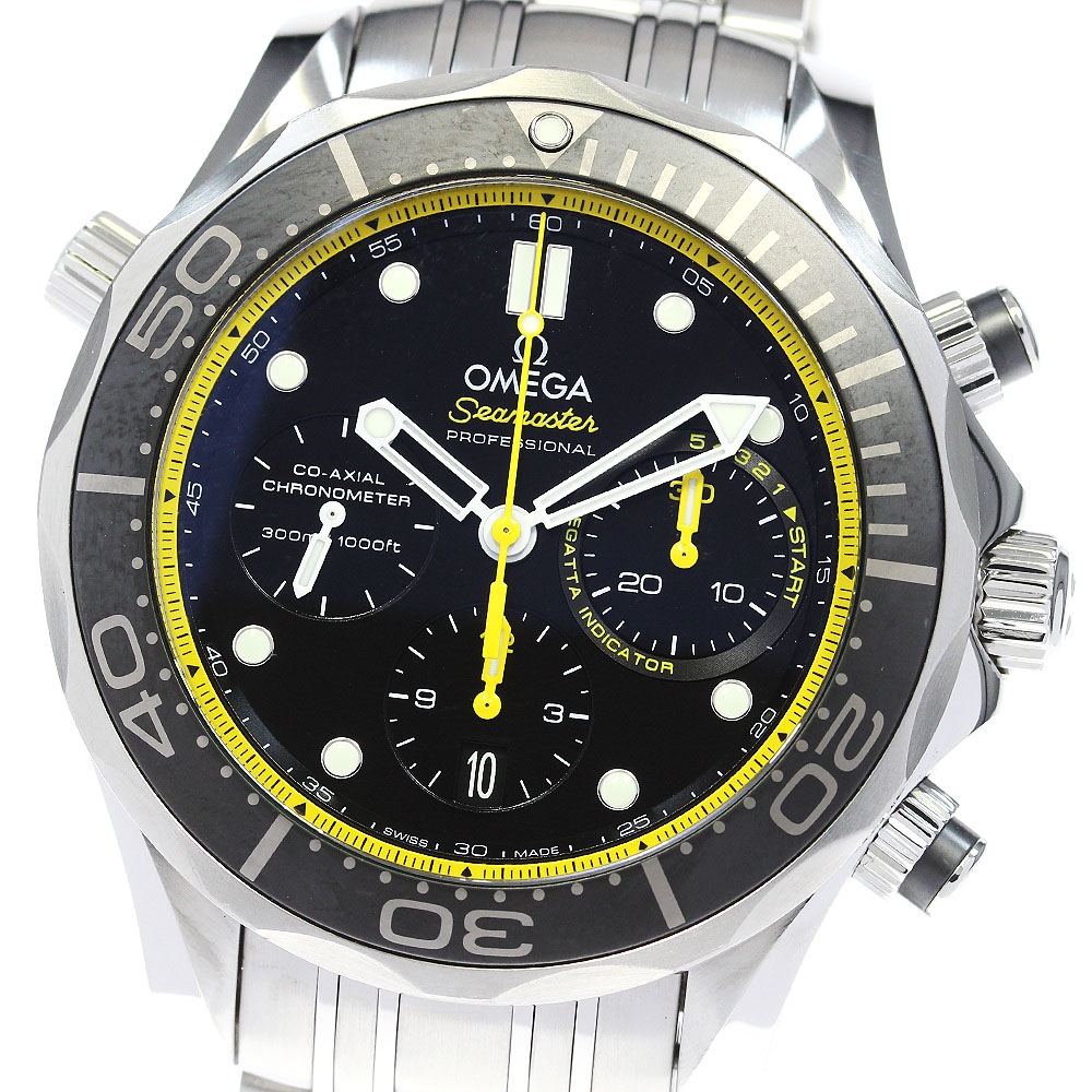 オメガ OMEGA 212.30.44.50.01.002 シーマスター ダイバー 300m コーアクシャル クロノグラフ 自動巻き メンズ 良品 箱保証書付き_823893【中古】