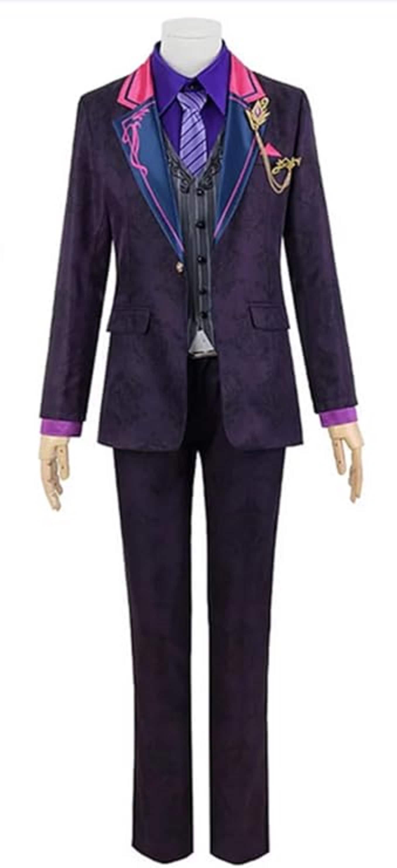 コスプレ衣装 バーチャル YouTuber VTuber 不破湊 ふわみなと スーツ 制服 衣装 ウィッグ 靴追加可