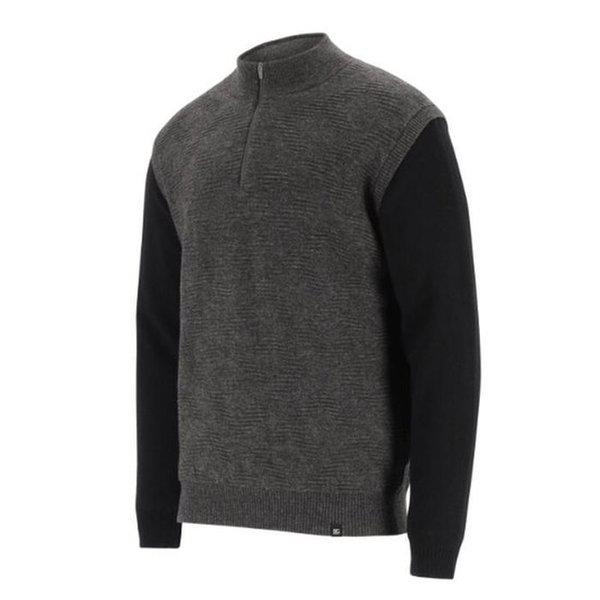 セーブゾーン01 男性用パターンハーフジップモックネックセーター 6K73402 932 (29979353)