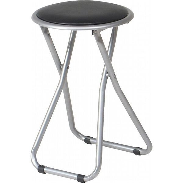 パイプ折りたたみイス FB-02BK（1010BK）[6個セット] ブラック