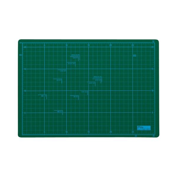 （まとめ） TANOSEE カッターマット A4 225x320mm 1枚 [x10セット]