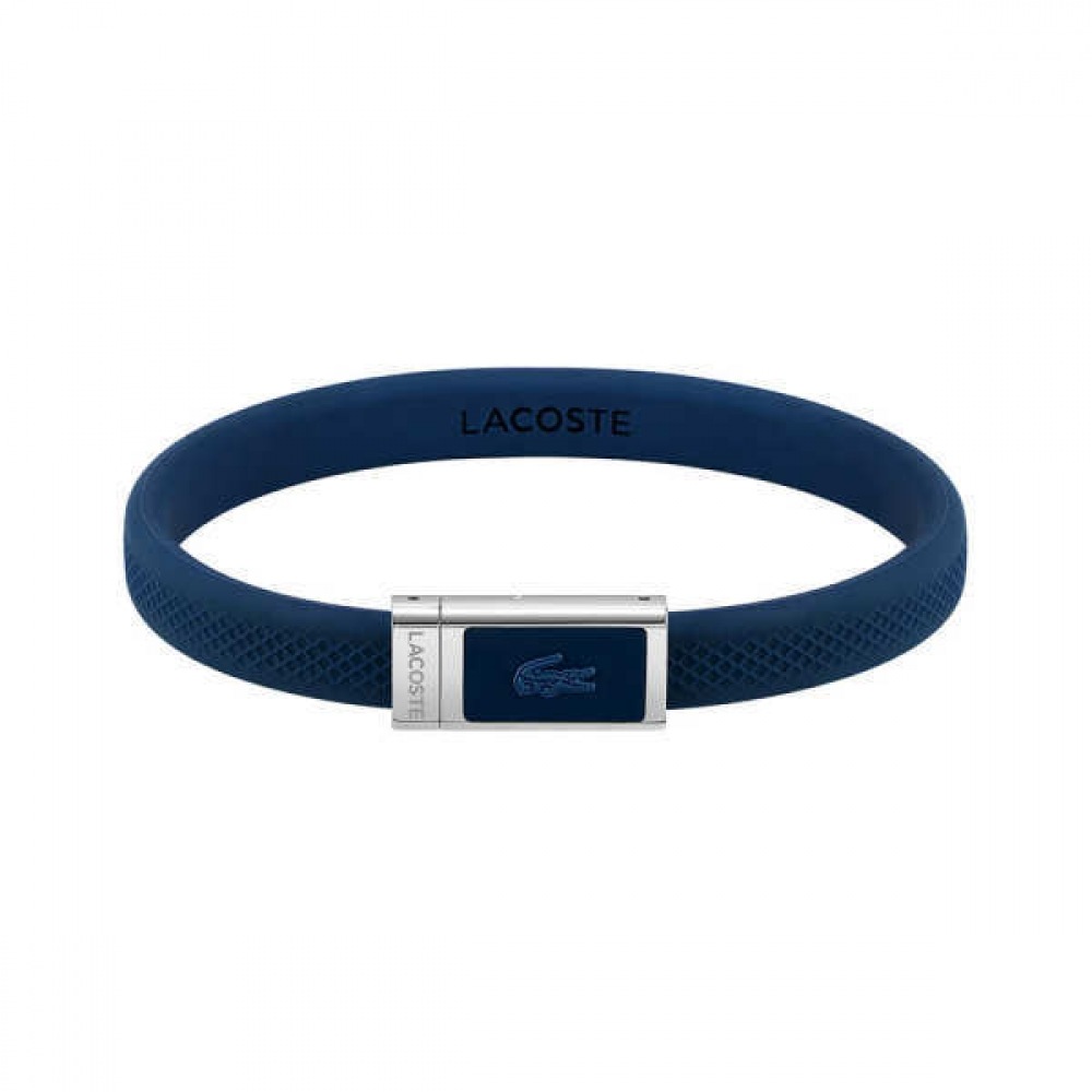 LACOSTE スチール装飾シリコンブレスレット 2040115