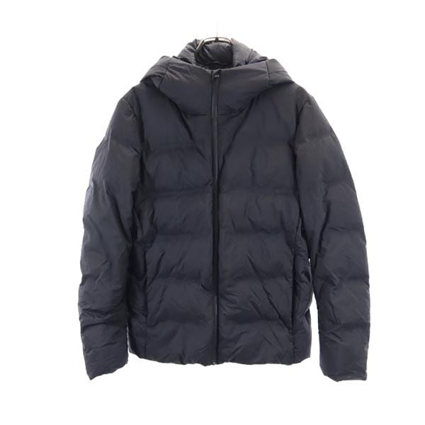 シームレス ダウンパーカー M ブラック メンズ