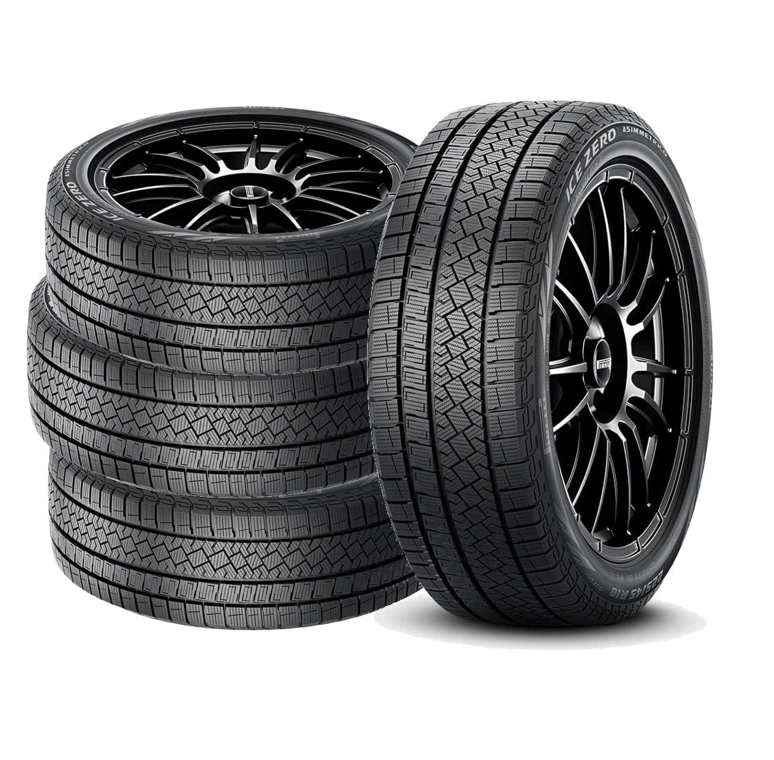 PIRELLI(ピレリ) スタッドレス 195/65R15 WINTER ICE ZERO ASIMMETRICO 91T タイヤのみ・ホイールなし 4本セット 4071500