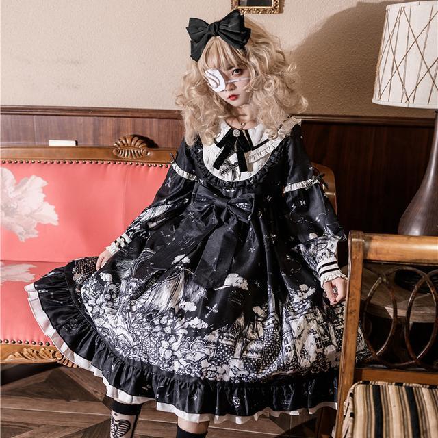 新作 暗黒 ワンピースショートスカート 女ロリータ セクシーワンピース チューブトップブラ レースハロウィンダークゴスレスロールプレイングロリータロリータクラ風お嬢様重工衣装 女性 制服