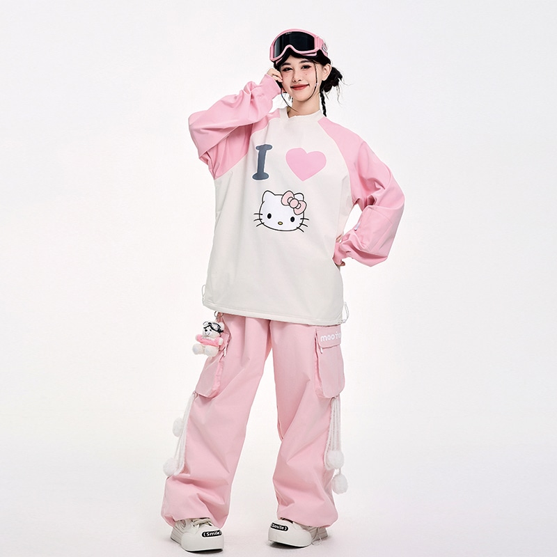 スノーボードウェア 2024 2025 上下セット レディース メンズ 防水15000 ジャケット アウター パンツ ピンク ブルー スノボー スキーウェア スノボウェア 韓国風 防水防寒防雪 12,893円