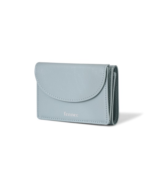 【FENNEC】 CRINKLE HALFMOON MINI WALLET - HAZE BLUE 財布 正規品