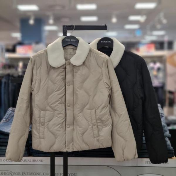 HC21 女性 ファーカラー 取り外し可能 ダックジャンパー NUL805 (S42021580)