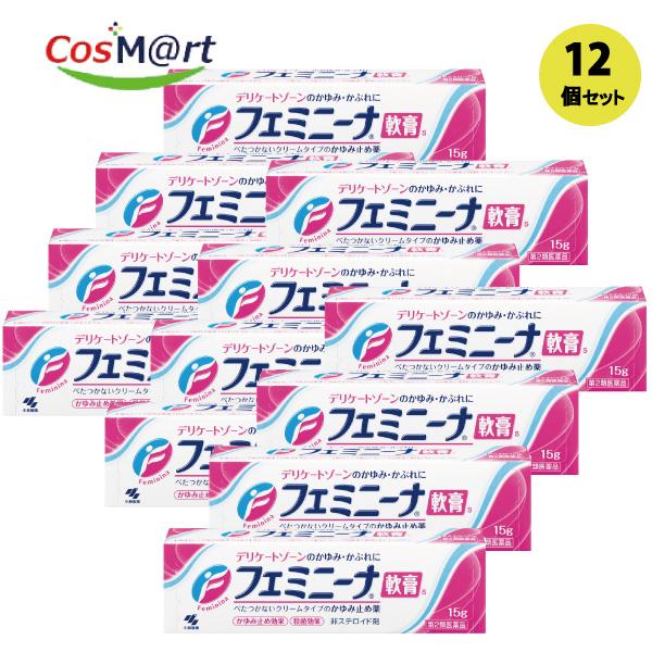 【12個セット】 【第2類医薬品】 【小林製薬】フェミニーナ軟膏Ｓ15ｇ (4987072009550-12)