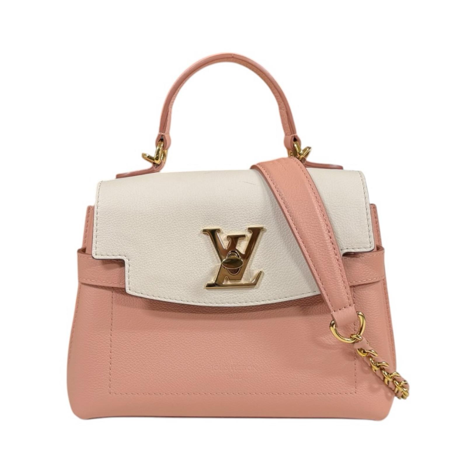 ルイヴィトン ロックミー エヴァMINI ショルダーバッグ レザー M22626 ピンク LOUIS VUITTON 中古