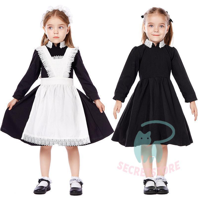 新柄！コスプレメイド服衣装キッズ子供ドレス子供服ドレス子供ドレス仮装コスチューム水色子どもお姫様コス仮装大好評