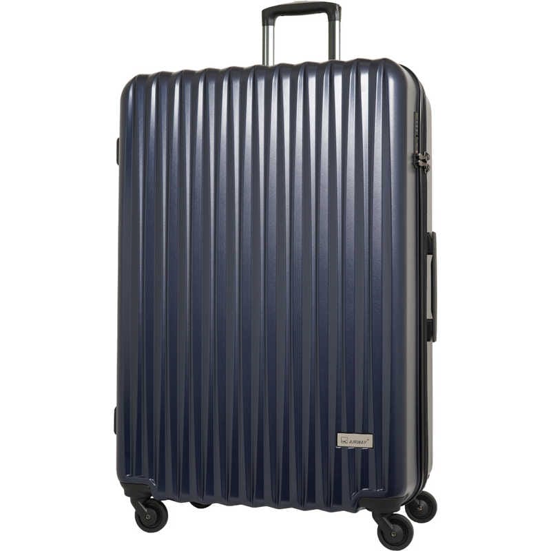 AIRWAY　大容量 キャリーケース 宿泊目安：1週間以上 約120L TSAロック搭載 ネイビー　AW-0821-77-NV