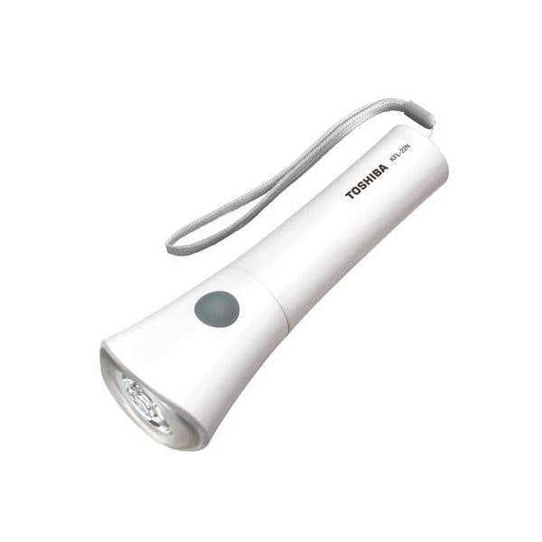 （まとめ） 東芝 LED懐中電灯 乾電池別 単2形2本用 ホワイト [x3セット]