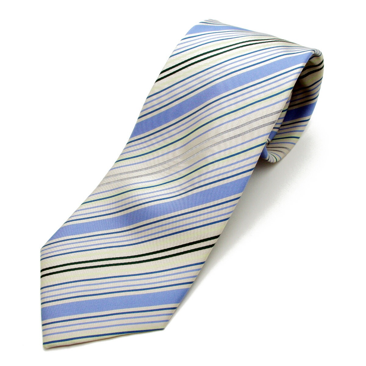 YSL メンズ ネクタイ ライトブルー / ライトグリーン系 009
