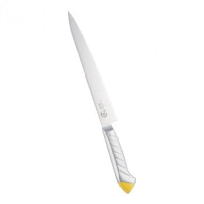 下村工業 龍治 ステンカラー 筋引包丁 24cm イエロー ALY9103