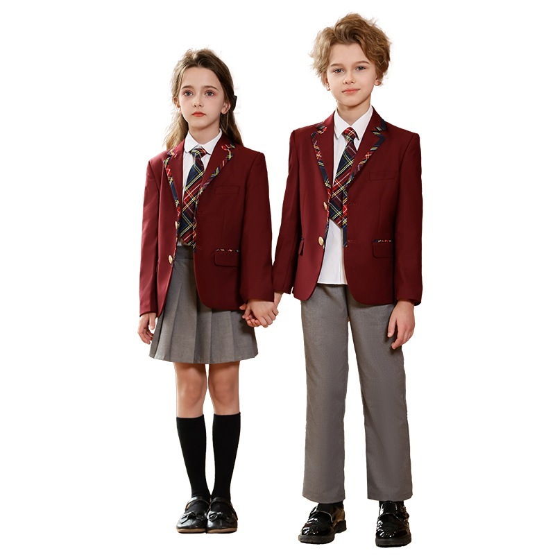 入学・卒業シーズン 幼稚園制服 3点セット 春秋スタイル 大学風制服 小学生 卒業制服セット