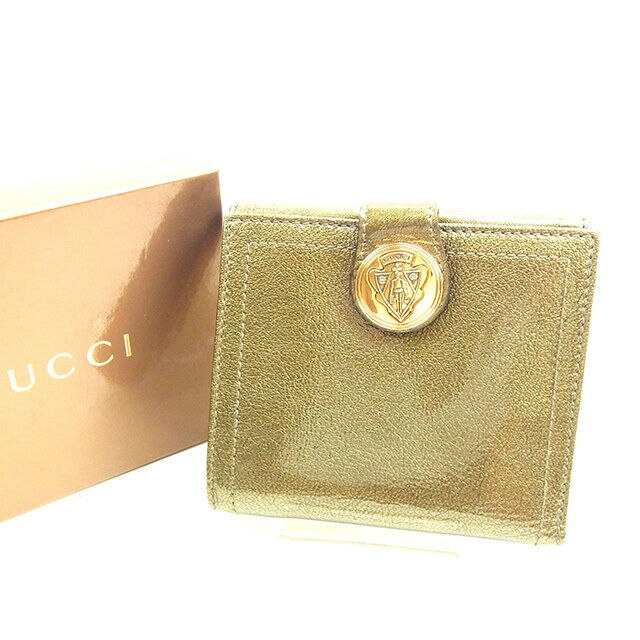 Wホック財布 その他 ゴールド 中古