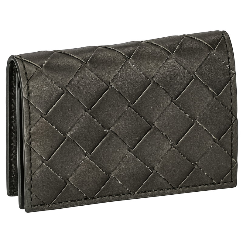 BOTTEGA VENETA 605720-VCPQ3-3203 INTRECCIATO ボッテガヴェネタ イントレチャート 名刺入 カーフレザー キャンピングダークカーキグリーン 40,040円