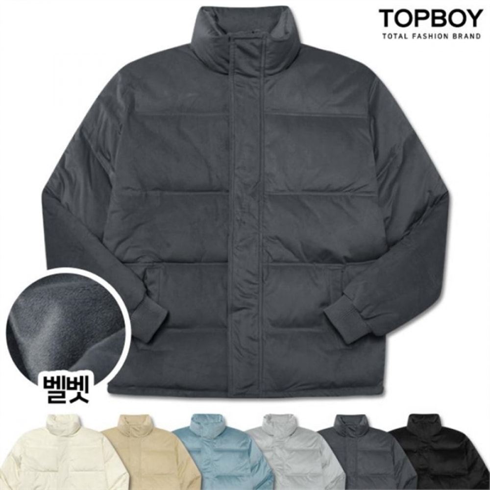 (トップボーイ) ベルベットオーバーフィットショートパディング (PN021)