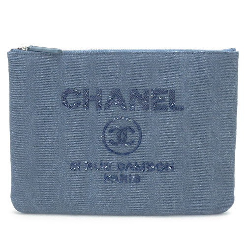 シャネルシャネル クラッチバッグ CHANEL A80802 Y61347 3B322/SV ドーヴィル キャンバス スパンコールロゴ ネイビー【ILB】 シャネルシャネル クラッチバッグ CHANEL A80802 Y61347 3B322/SV ドーヴィル キャンバス スパンコールロゴ ネイビー【ILB】