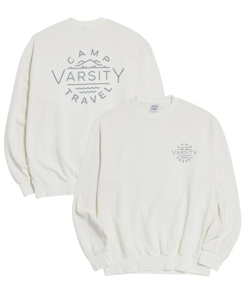 新着商品 CAMP VARSITY CREAM SWEATSHIRT PIGMENT トレーナー Size:M -  flaviogimenis.com.br