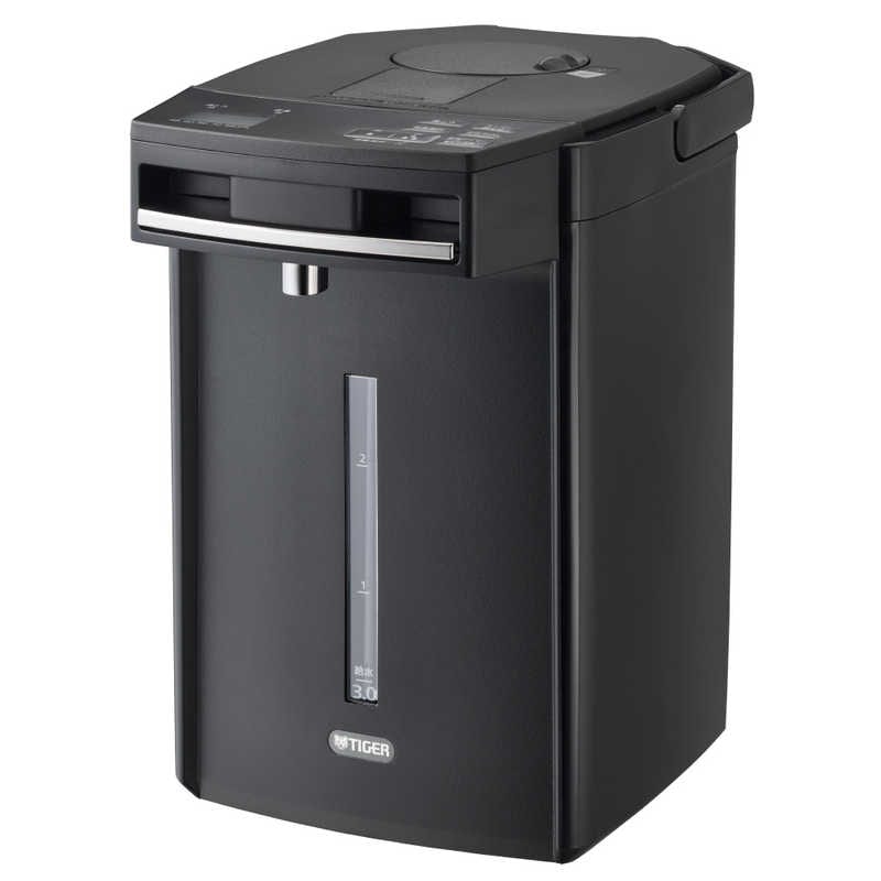 【2025年09月21日発売予定】タイガー　TIGER　電気ポット 蒸気レスVE電気まほうびん ［3.0L / 蒸気レス機能つき］ アーバンブラック　PIM-H300KE