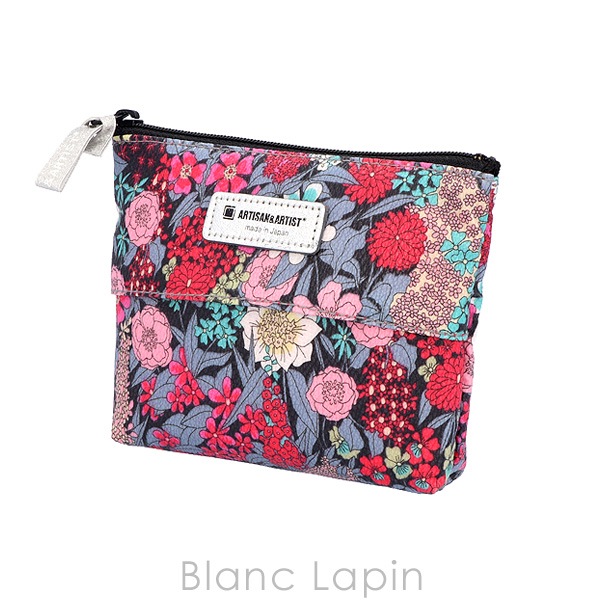 アルティザン＆アーティスト ARTISAN＆ARTIST マルチユースなティッシュポーチ 5WP-IA102 キアラ #ブラック/ピンク コスメポーチ/バッグ [159224]