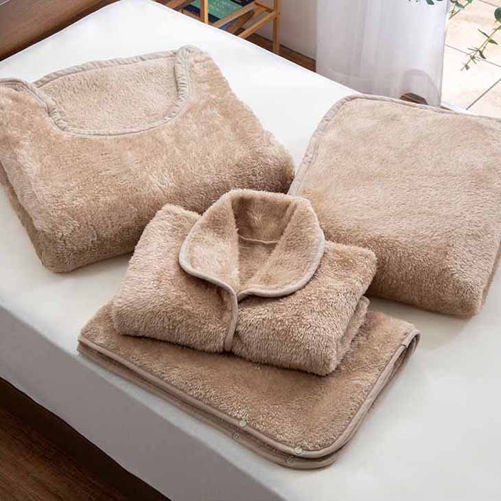 発熱毛布4点セット シングル/セミダブル