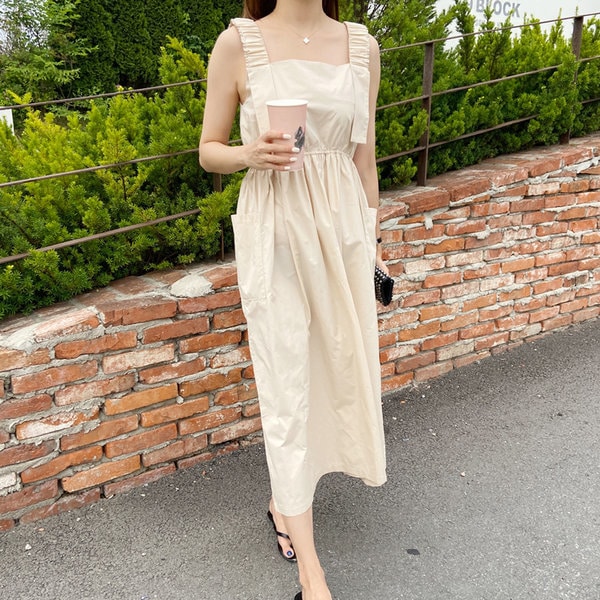 Sleeveless/Waist/String/Long Dresses/Cool/Anorak