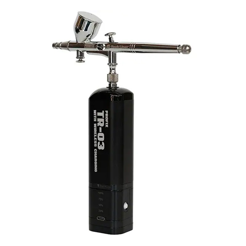 RAYWOOD レイウッド 充電式エアブラシ TR-03 PRO マットブラック ワイヤレス充電 プロ仕様 セット