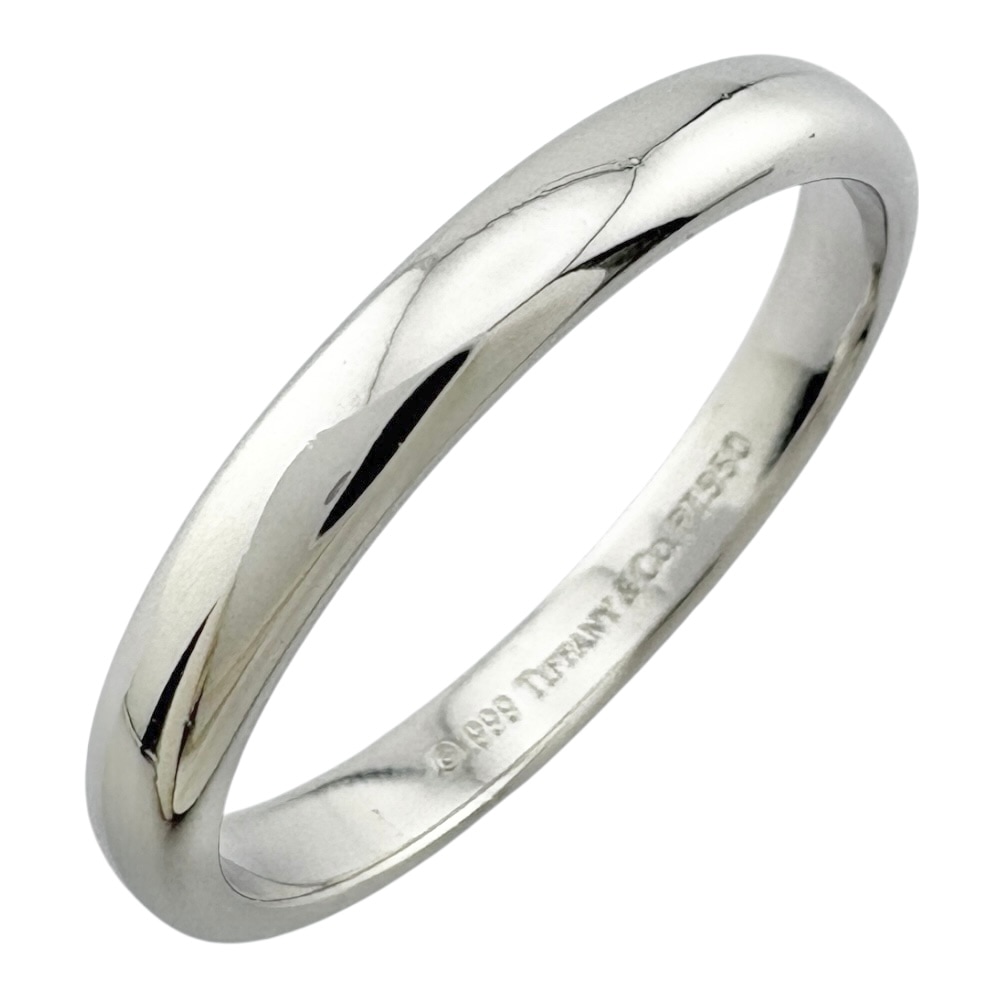ティファニー クラシックバンド リング 指輪 18.5号 Pt950プラチナ TIFFANY&Co. 中古 美品