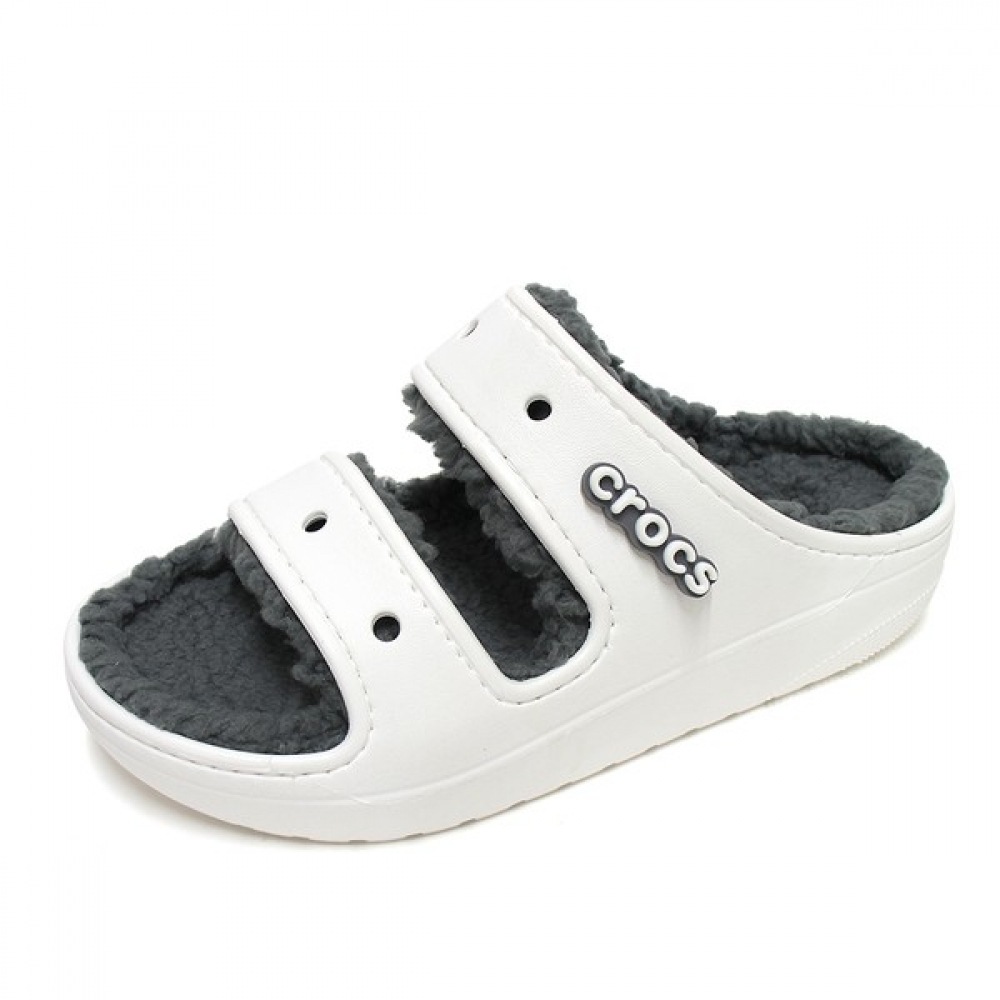 [クロックスシューズ] クロックスクラシックコージーサンダルホワイト207446-100