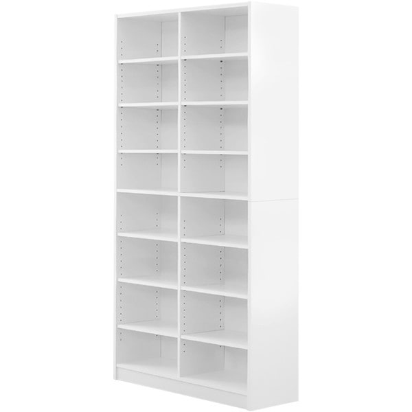 ホームテイスト RT-1890 多目的ラックマガジンラック(幅90cm)オシャレで大容量な収納本棚CDやDVDラックにもRetta-レッタ- ホワイト メーカー直送