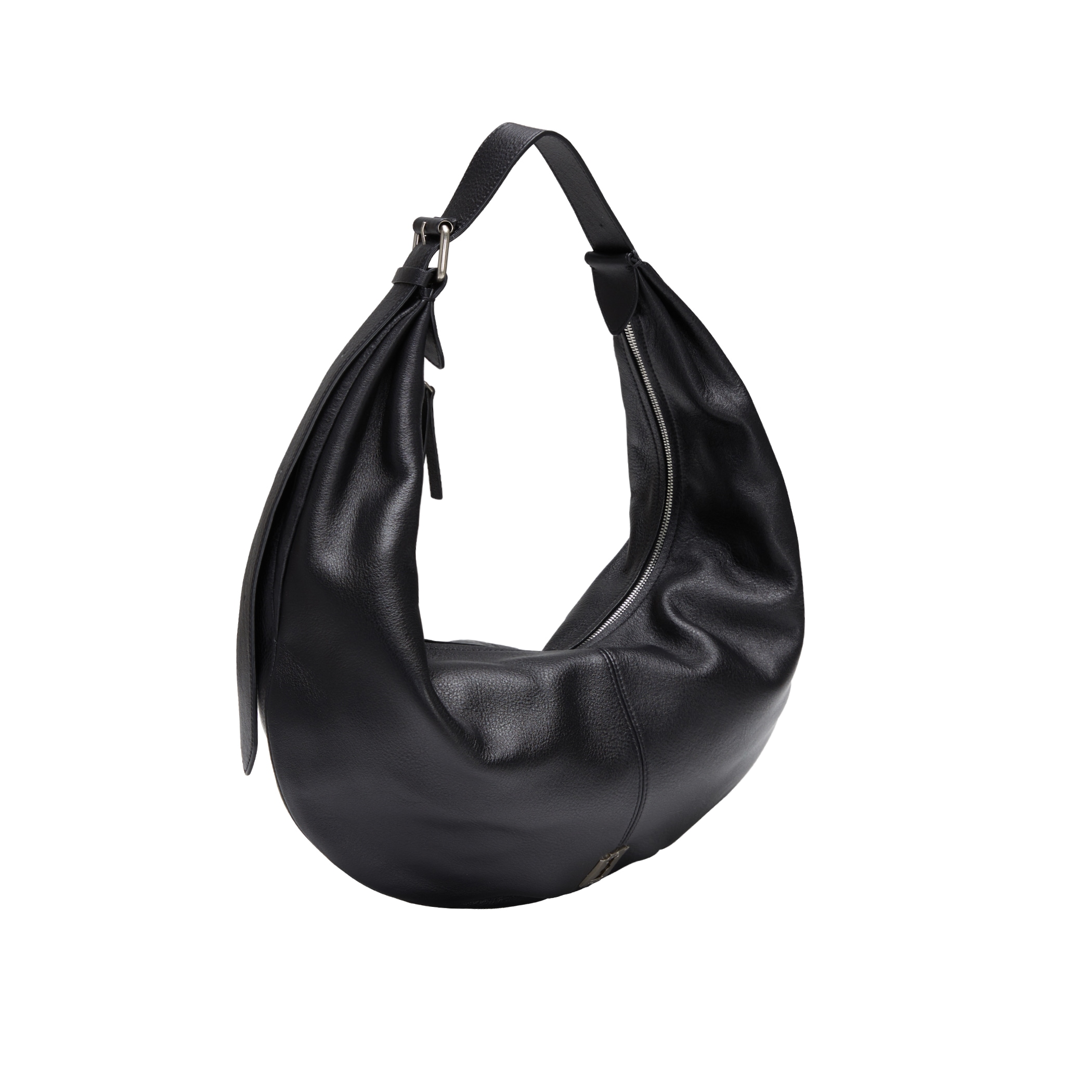 【VUNQUE】 HALFMOON BAGGY HOBO L : BLACK