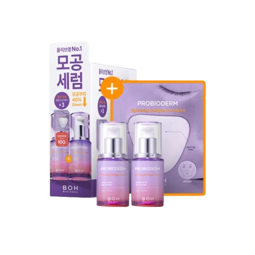 (1+1)プロバイオダム タイトニング コラーゲン セラム, 30ml (+縦毛穴パッチ 3ea)