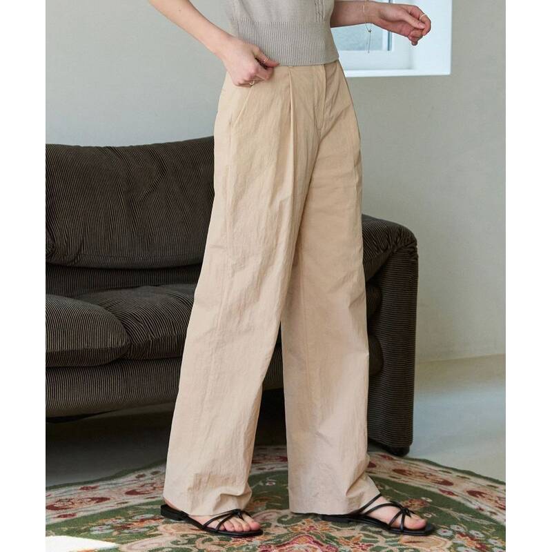 ドローフィット ウィメン DRAWFIT WOMEN シングルポケット ナイロンスラックス [BEIGE] DFWMPT4201BE 416934