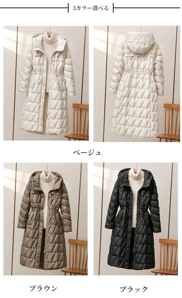 アウターダウンジャケットコートダウンジャケット アウター 秋冬 上着 あったか ベンチコート ダウンコート 防寒着 30代 軽い レディース 大きいサイズ ロングダウン フード付き レディース 上