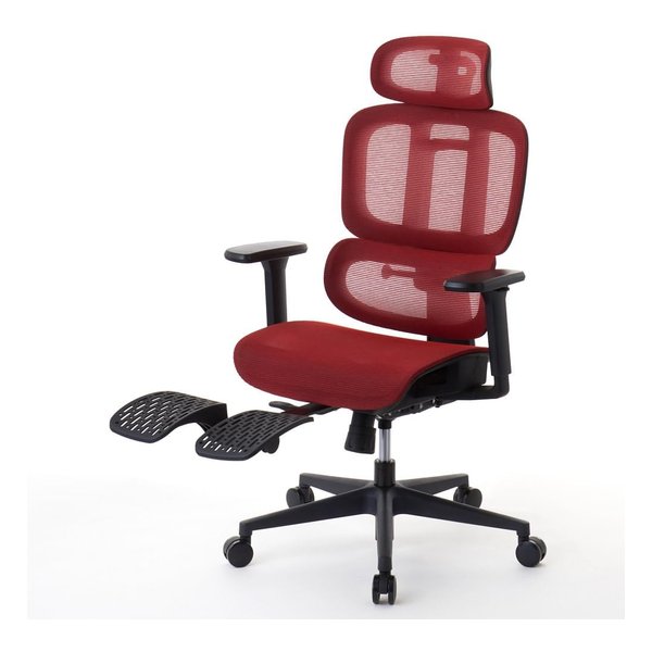 M5 エラストマーメッシュ ワークチェア レッド RM5-RD