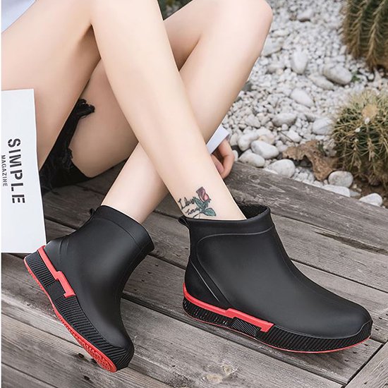【取寄：納期2週間】レインブーツ ショートブーツ レインシューズ レディース 滑り止め 防水 レインブーツ 雨の日