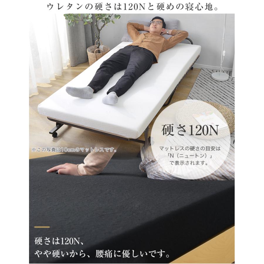 10cm高反弹マットレス ゼミダブル ブラック 25D 120N SD 8,261円