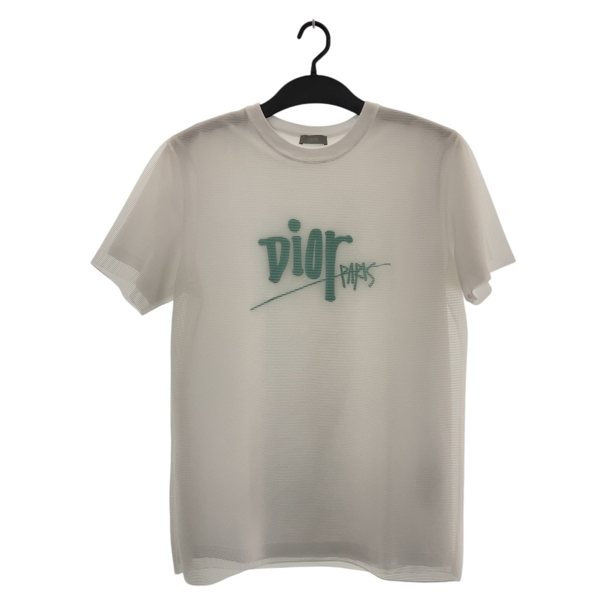 美品 DIOR × Shawn Stussy サイズM ホワイト グリーン ナイロン/ポリエステル/コットン 033J645A0629 半袖Ｔシャツ レイヤード メンズ 408807