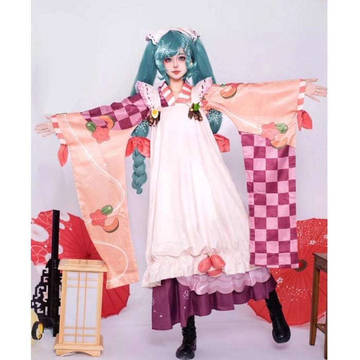 【本日限定激安格】VOCALOID ボーカロイド 初音ミク 雪ミク（初音ミク） SNOWMIKU2024 Ver. コスプレ衣装 SM L LL 3L 4L ウィッグ　靴