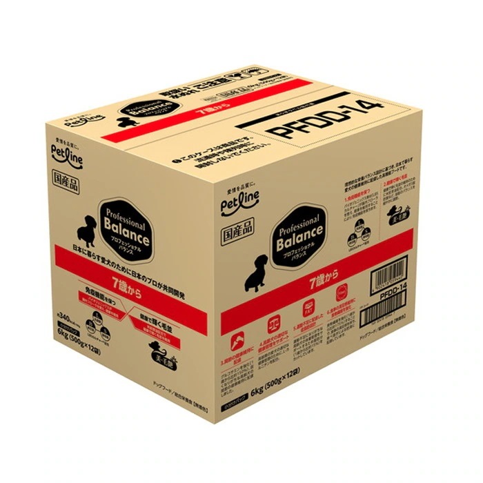 7歳から 高齢犬用 6kg（500g12袋）ドッグフード Professional Balance シニア