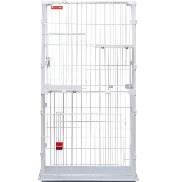 PSCC-752 ホワイト [スリムキャットケージ 2段 組立品] メーカー直送